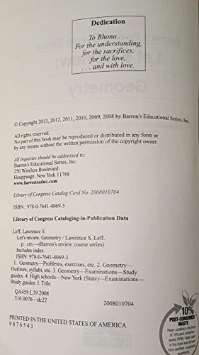 Let's Review: Geometry