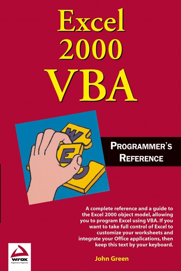 Excel 2000 VBA Programmer's Reference