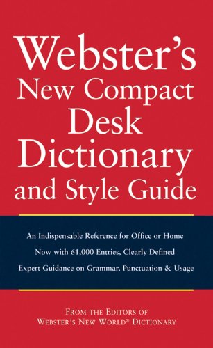 Webster's New World Compact Desk Dictionary and Style Guide Custom