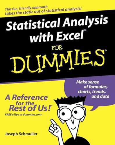 Statistical Analysis with Excel For Dummies