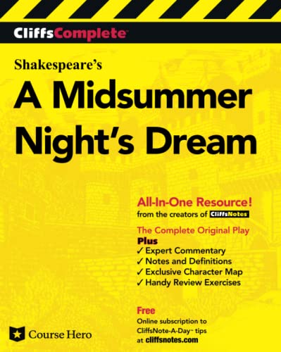 CliffsComplete Shakespeare's A Midsummer Night's Dream