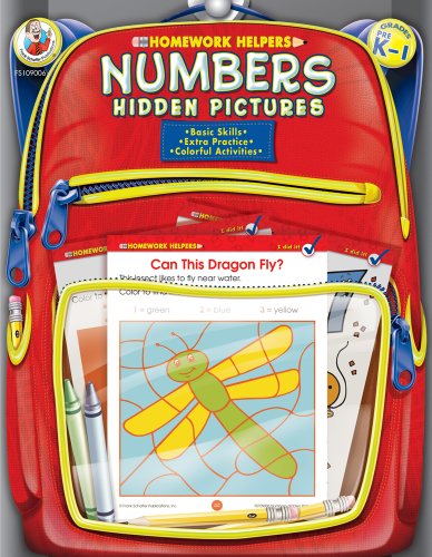 Numbers Hidden Pictures, Grades Pk - 1