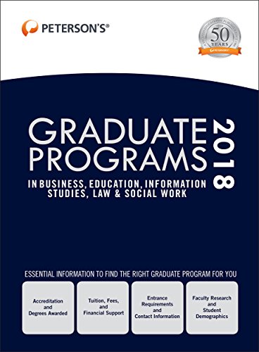 Graduate Programs in Business, Education, Information Studies, Law & Social Work 2018