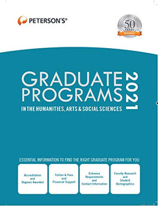 Graduate Programs in the Humanities, Arts & Social Sciences 2021 