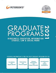 Graduate Programs in Business, Education, Information Studies, Law & Social Work 2021 