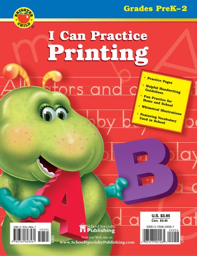 I Can Practice Printing: Grades Pre K-2