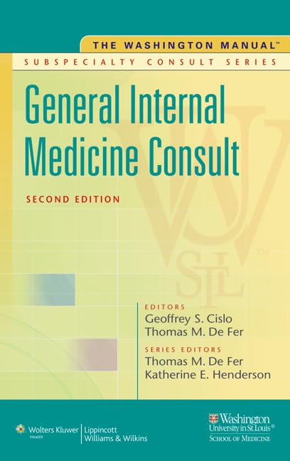 The Washington Manual (R) General Internal Medicine Subspecialty Consult