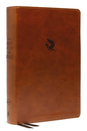 KJV Spirit-Filled Life Bible, Brown Leathersoft (Red Letter, Comfort Print)
