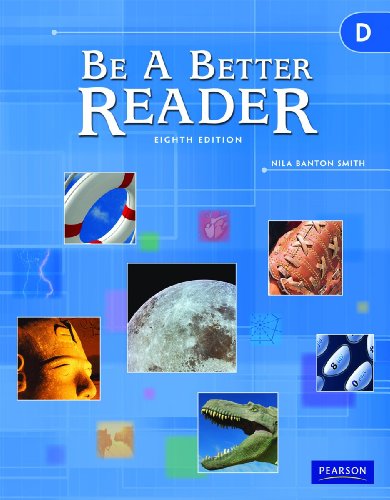 Be a Better Reader Level D Student Worktext