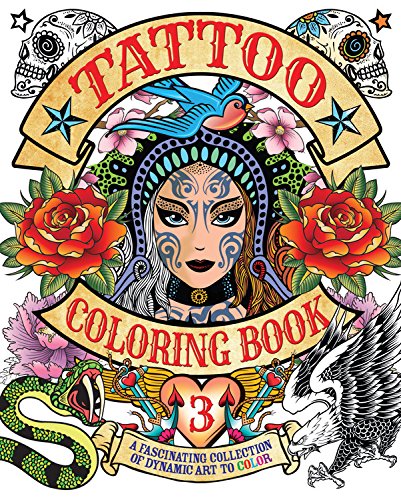 Tattoo Coloring Book 3
