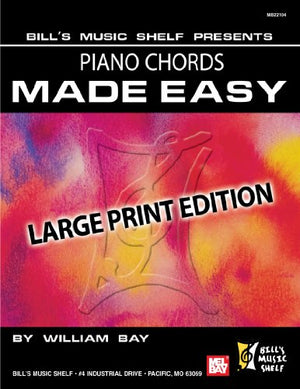 Piano Chords Made Easy: Large Print Edition