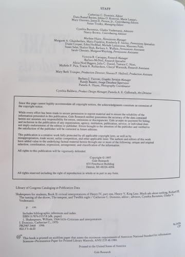 Shakespeare for Students