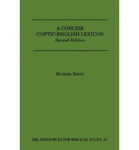 A Concise Coptic-English Lexicon 