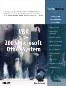 VBA for the 2007 Microsoft Office System 