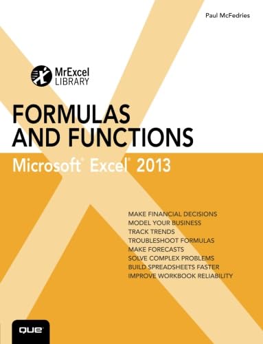Excel 2013 Formulas and Functions