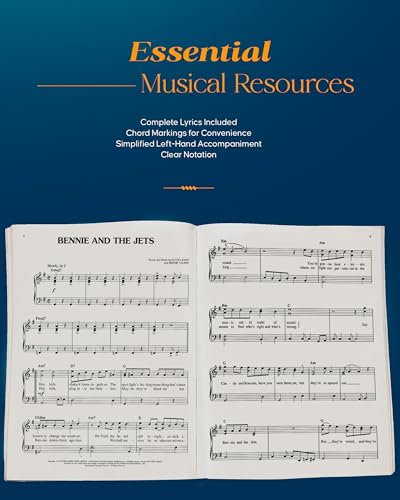 Elton John - Greatest Hits - Updated Collection of Sheet Music for Piano for Beginning Musicians - Piano Song Book with 17 Pieces (Easy Piano)
