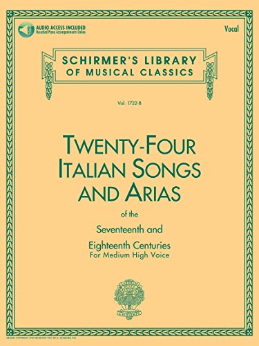 24 Italian Songs & Arias - Medium High Voice