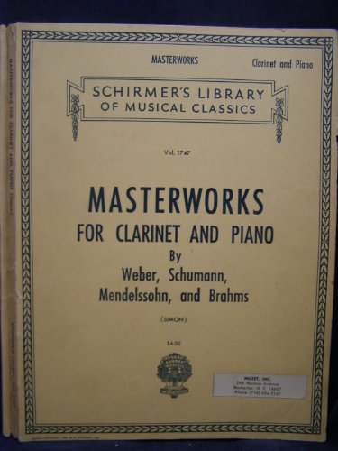 Masterworks for Clarinet and Piano