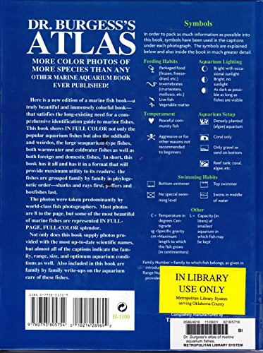 Dr. Burgess's Atlas of Marine Aquarium Fishes