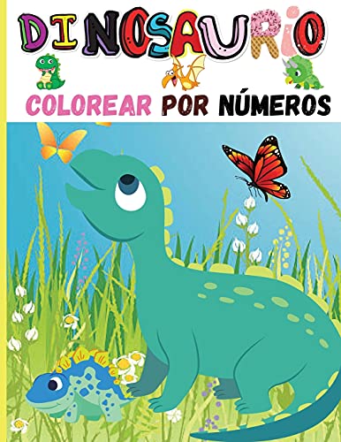 Dinosaurio Colorear Por Numeros
