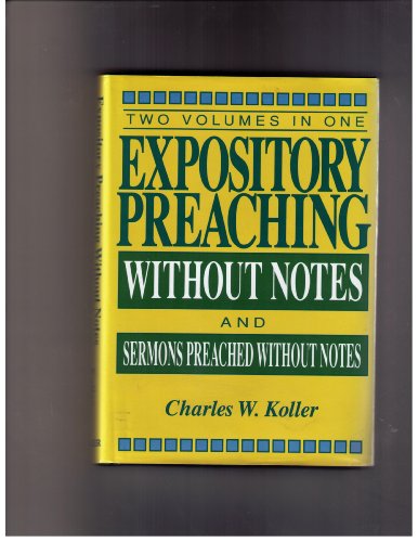 Expository Preaching Without Notes