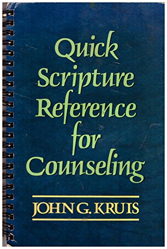 Quick Scripture Reference for Counseling