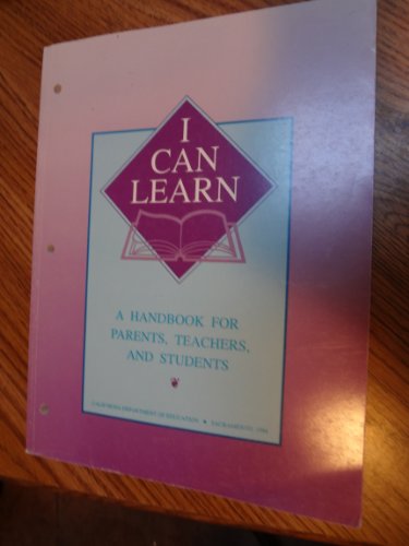 I Can Learn A Handbook for Parents Teachers and Students