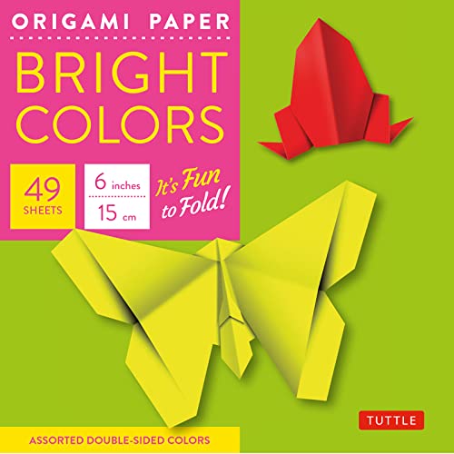 Origami Paper - Bright Colors - 6 - 49 Sheets