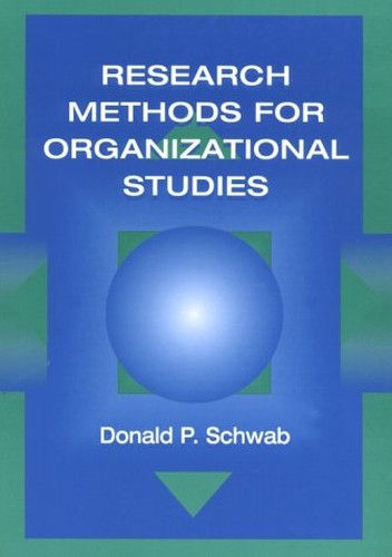 Research Methods for Organizational Studies