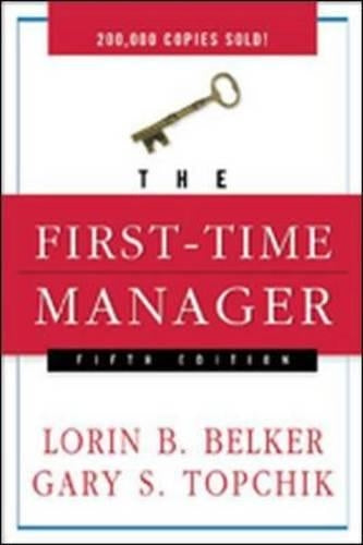 The First Time Manager