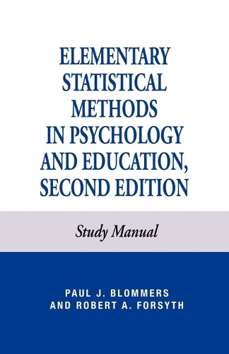 Elementary Statistical Methods in Psychology