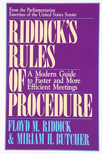 Riddick's Rules of Procedure