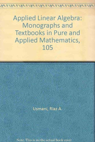 Applied Linear Algebra