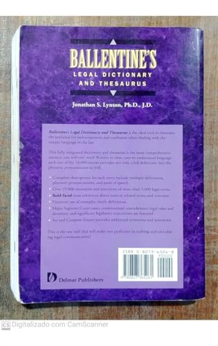 Ballentine's Legal Dictionary/Thesaurus
