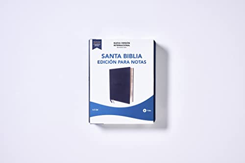 Nvi, Santa Biblia, Texto Revisado 2022, Edicion Para Notas, Leathersoft, Azul Marino, Palabras de Jesus En Rojo