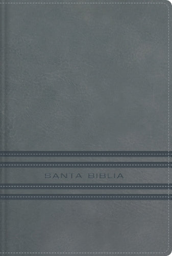 NBLA, Santa Biblia, Edición versificada, Tamaño bolsillo, Leathersoft, Gris, Palabras de Jesús en rojo, Comfort Print
