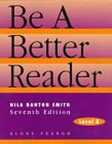 Be a Better Reader: Level a Se 1997c.