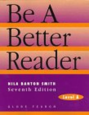 Be a Better Reader: Level a Se 1997c.