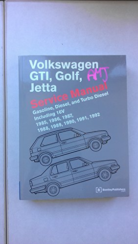 Volkswagen GTI, Golf and Jetta Service Manual 1985-92