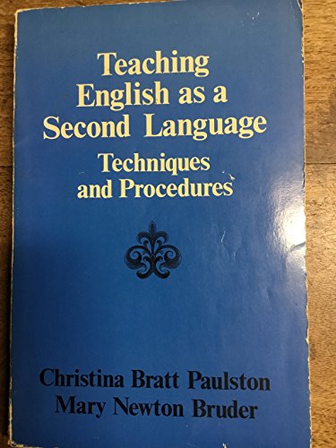 Teaching English As a Second Language: Techniques and Procedures