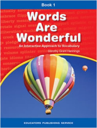 Words Are Wonderful Student 1 Grd 3
