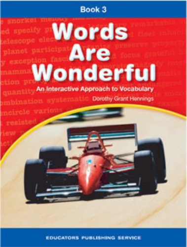 Words Are Wonderful Student 3 Grd 5
