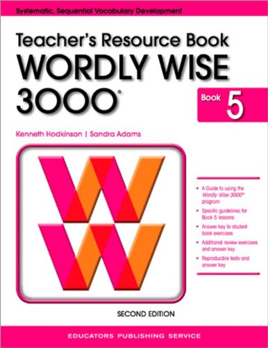 Wordly Wise 3000, Book 5: Teacher's Resource Book