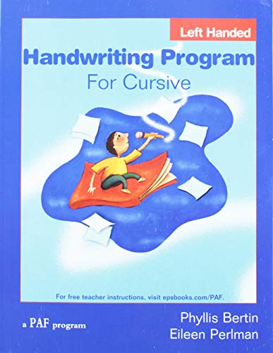Handwriting Cursive Left Handed Paf Program