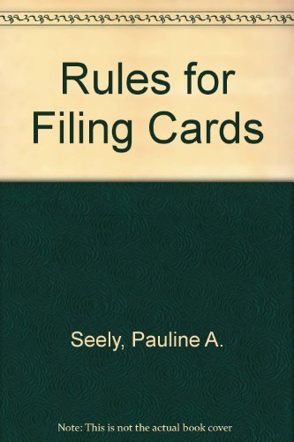 Rules for Filing Cards