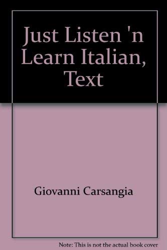 Just Listen 'n Learn Italian, Text