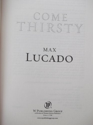 Come Thirsty