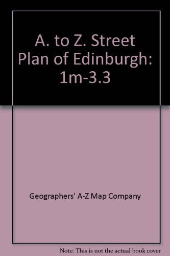 A. to Z. Street Plan of Edinburgh