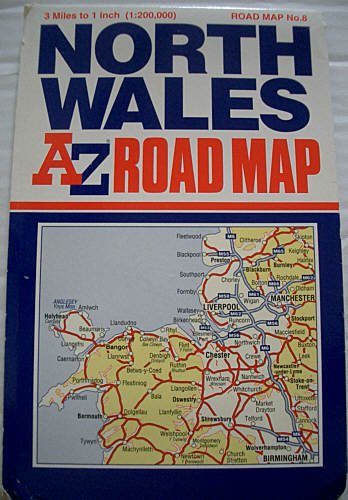 A-Z North Wales Road Map