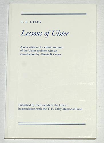 The Lessons of Ulster